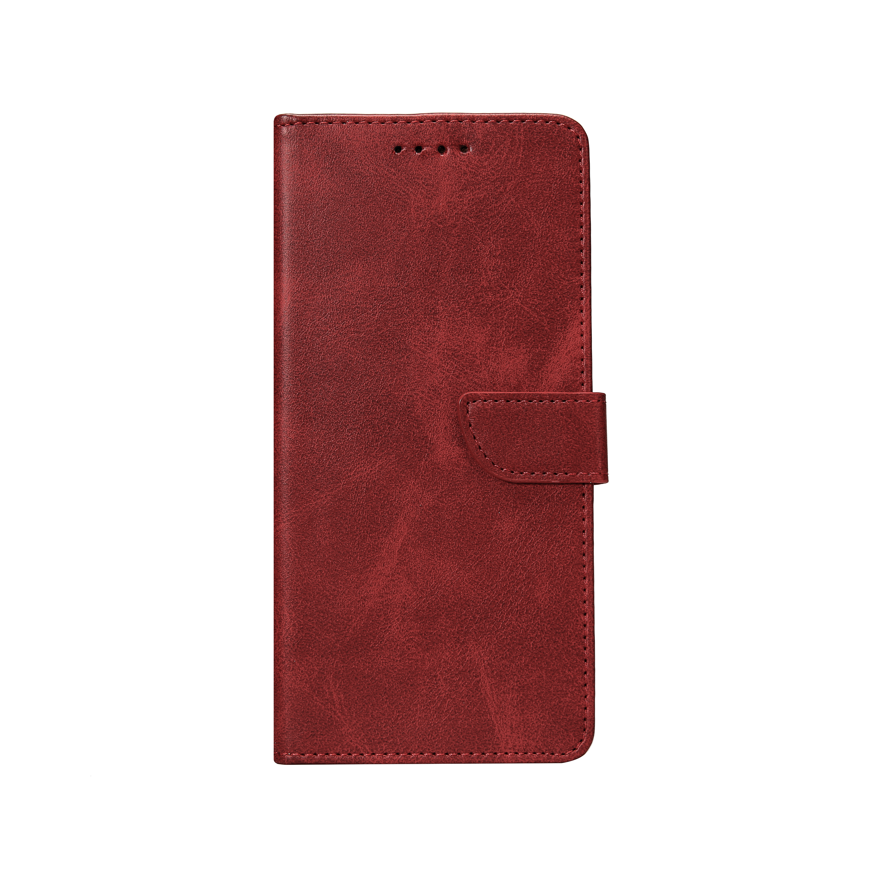 Rixus Bookcase For Samsung Galaxy A14 5G Dark Red