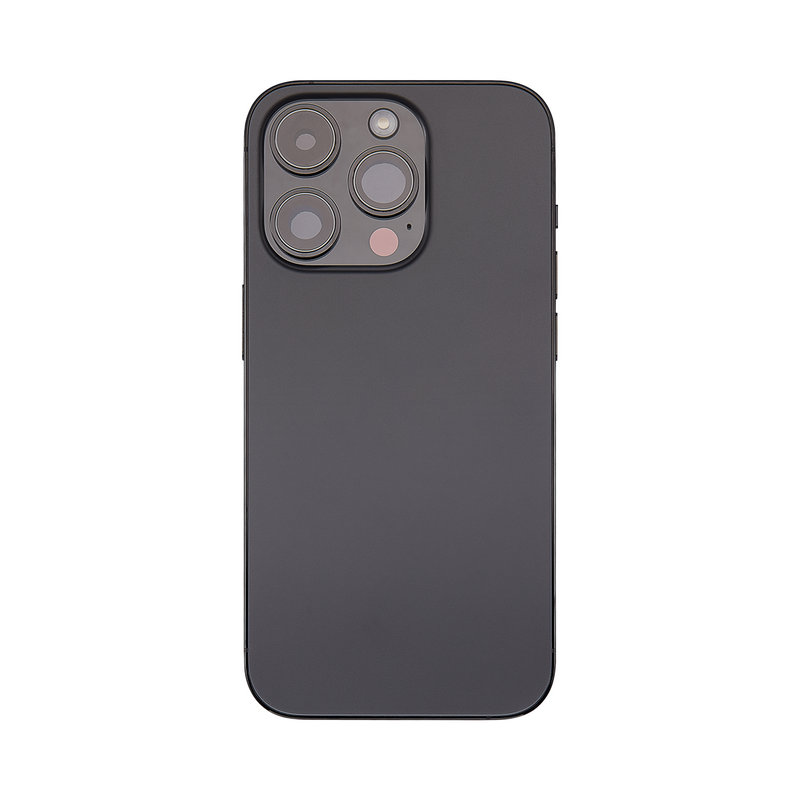 For iPhone 14 Pro Complete Housing Incl All Small Parts Without Battery And Back Camera Black