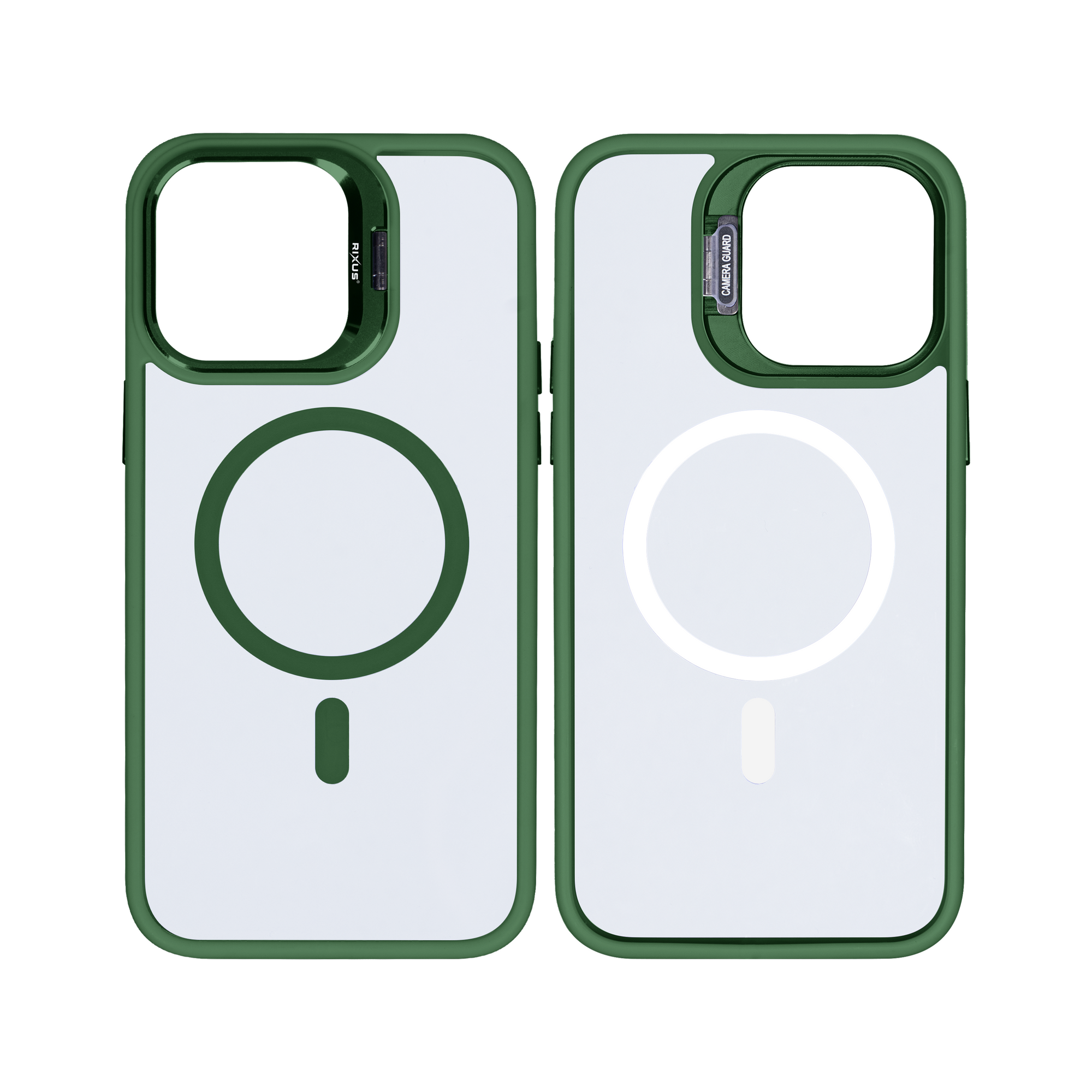 Rixus Classic 03 Case With MagSafe For iPhone 14 Pro Max Dark Green