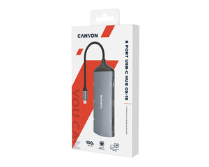 Canyon 8-1 Hub DS-15 USB-C Multiport Dark Grey