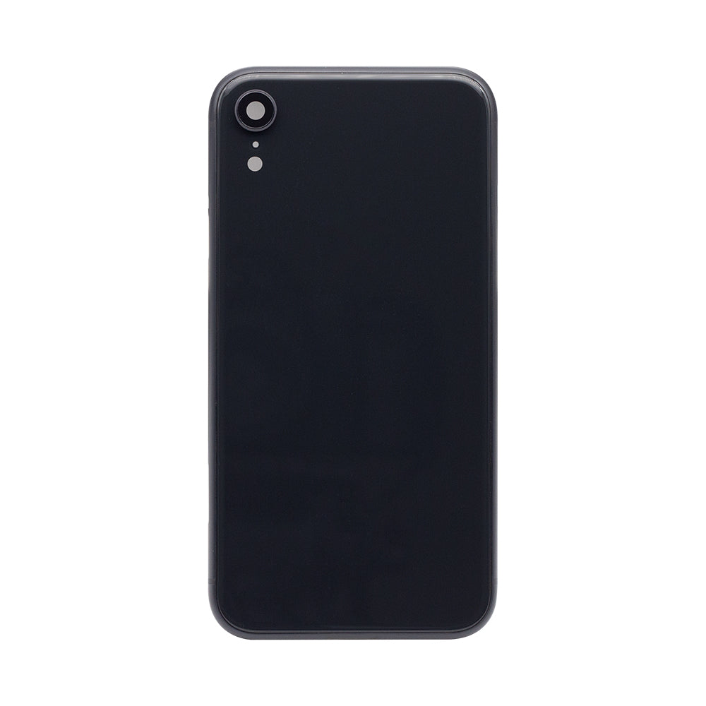 For iPhone XR Complete Housing Incl All Small Parts Without Battery and Back Camera (Black)