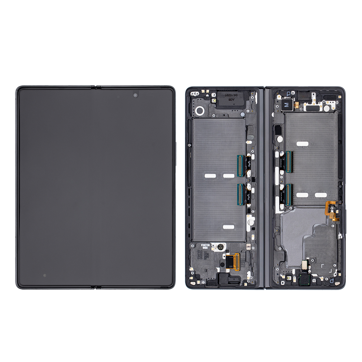 Samsung Galaxy Z Fold2 5G F916B Display And Digitizer With Frame Mystic Black With Red Hinge (SP)