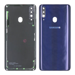 Samsung Galaxy A20s A207F Back Cover Blue With Lens (OEM)