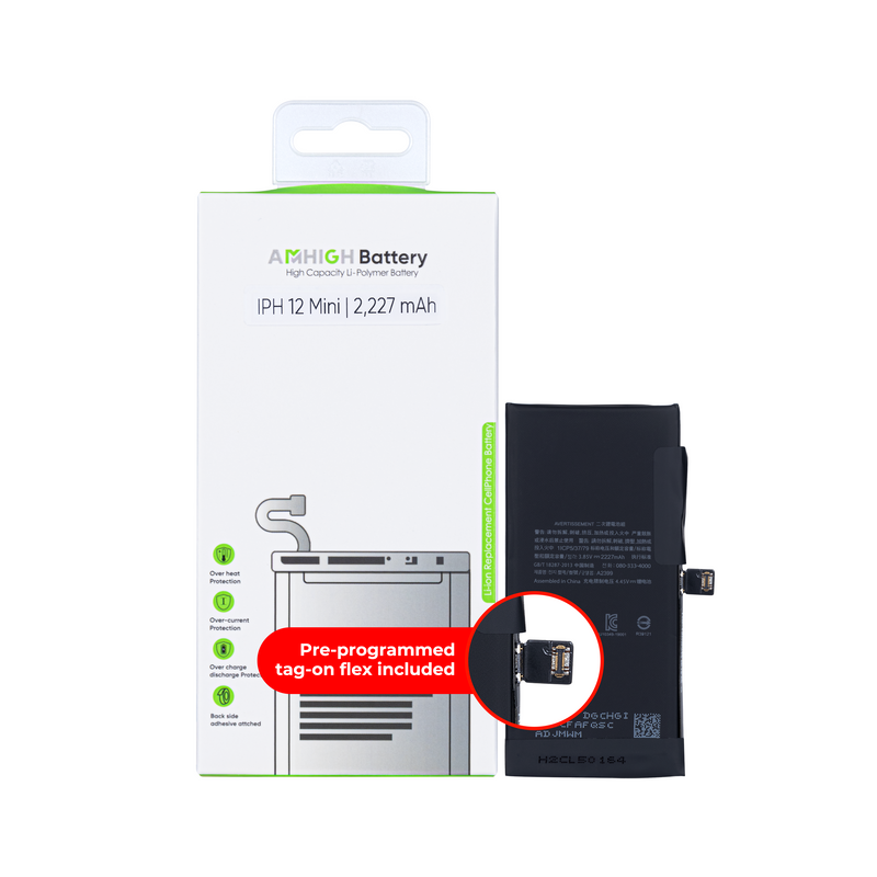 For iPhone 12 Mini Battery With Tag-On Flex