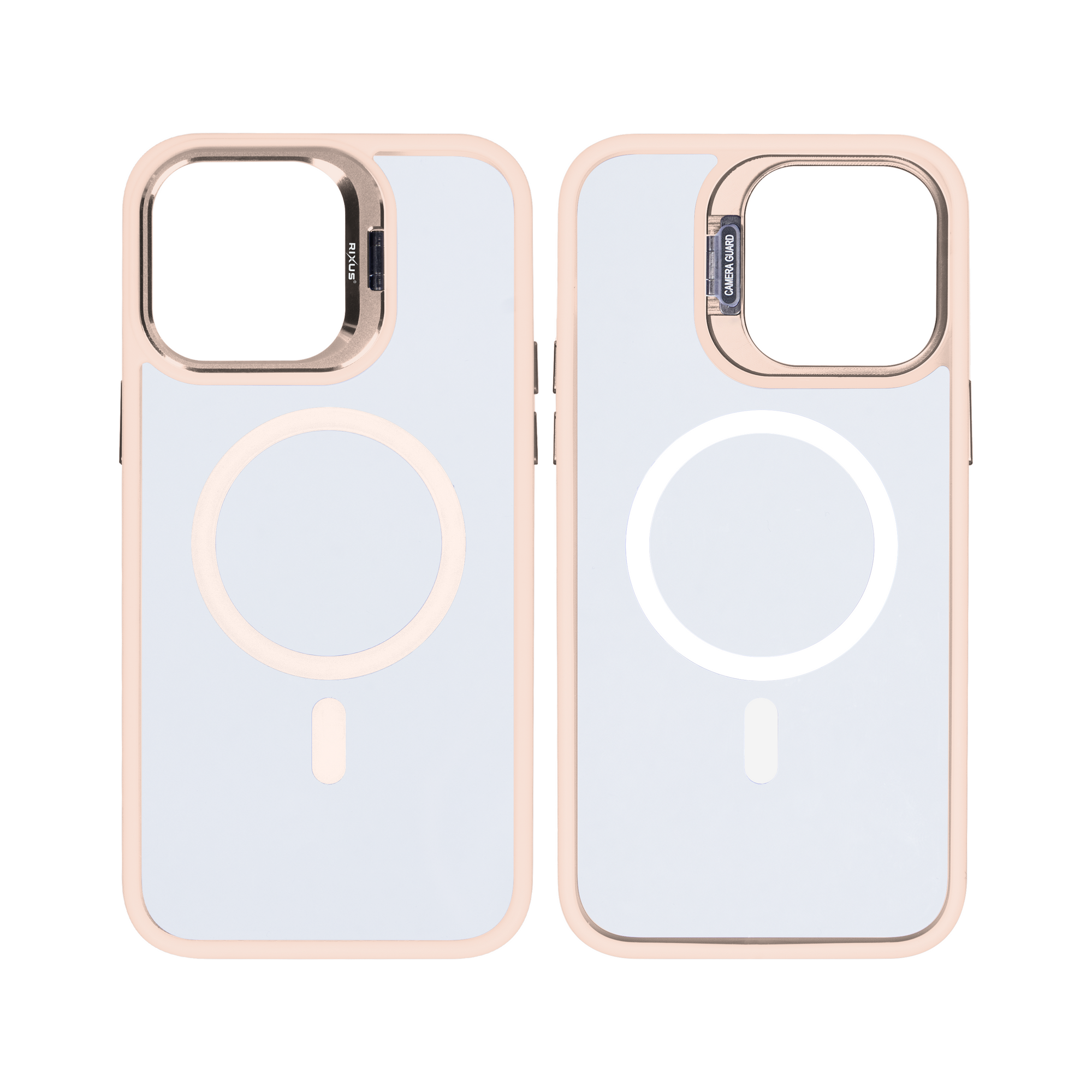 Rixus Classic 03 Case With MagSafe For iPhone 14 Pro Max Light Pink