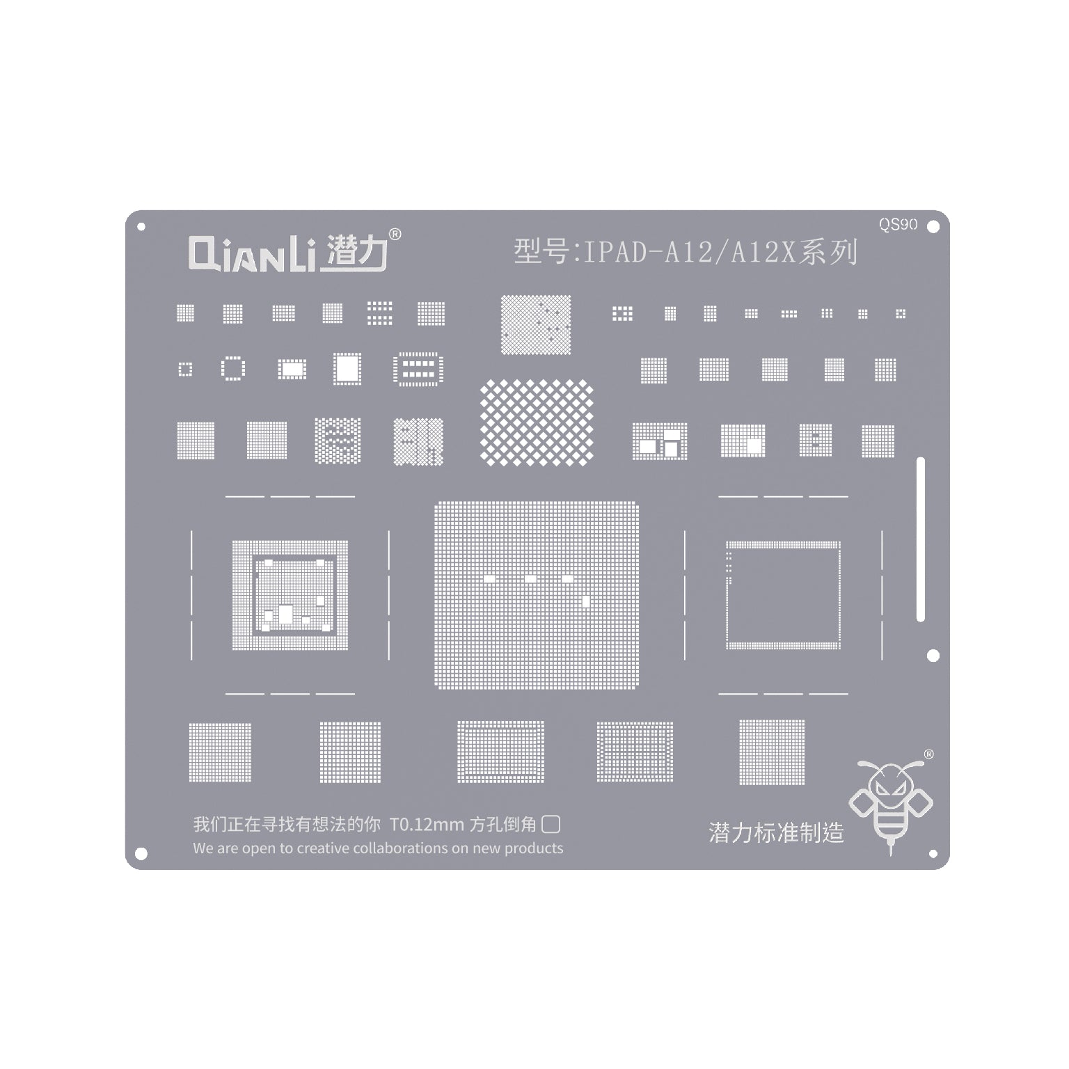 Qianli Bumblebee Stencil For iPad A12 / A12X Series (QS90)