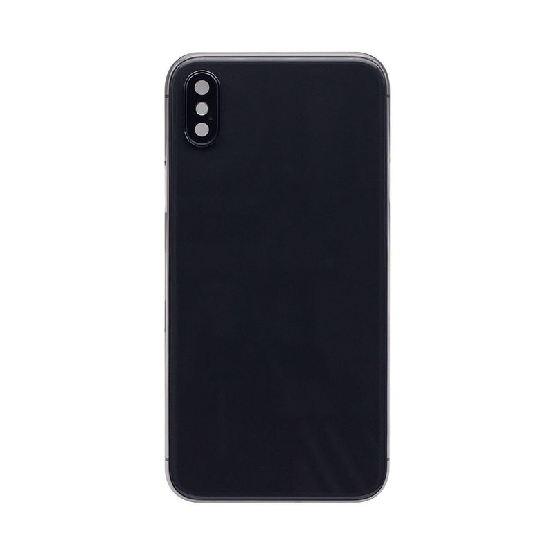 For iPhone X Complete Housing Incl All Small Parts Without Battery and Back Camera (Black)