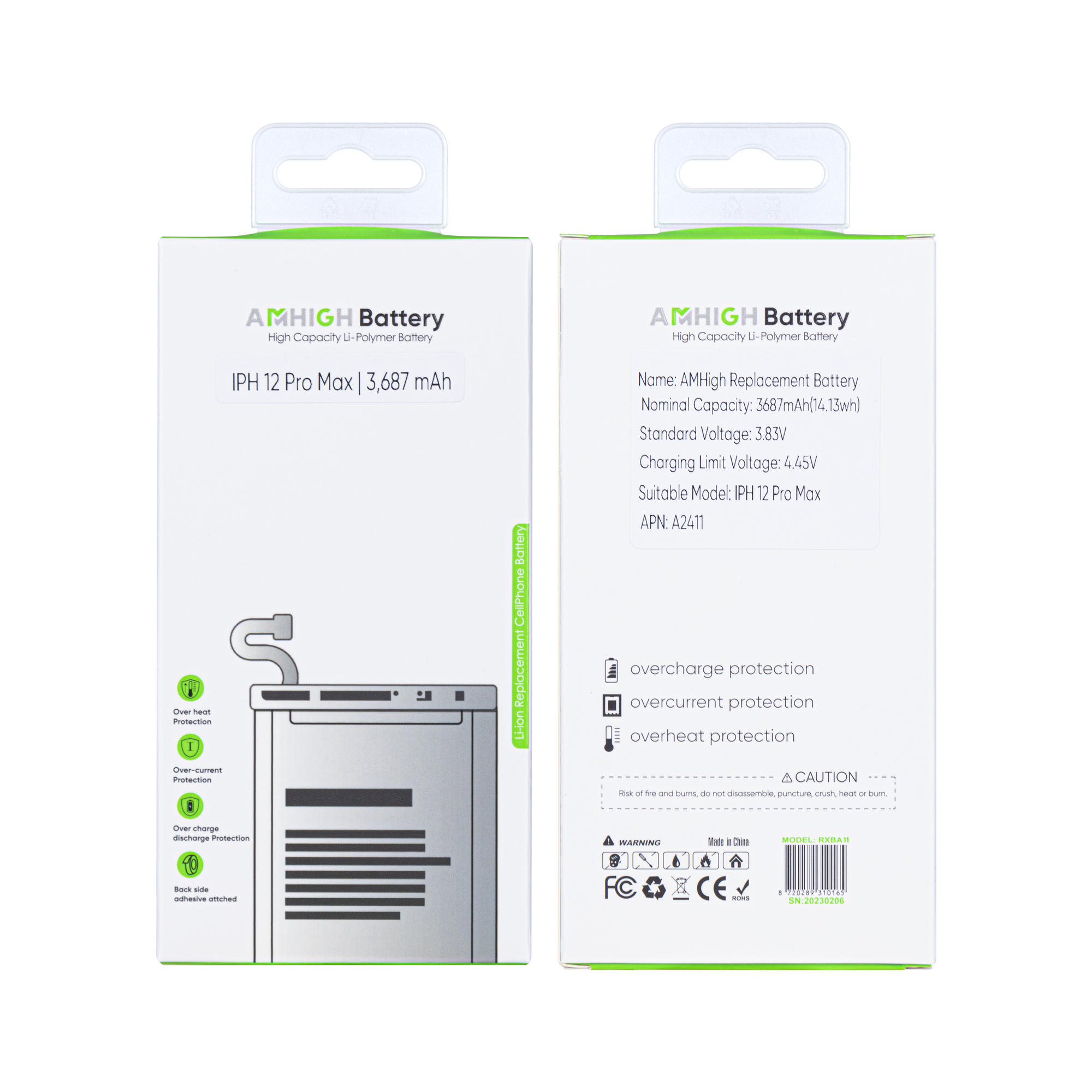 For iPhone 12 Pro Max Battery Cell No Flex