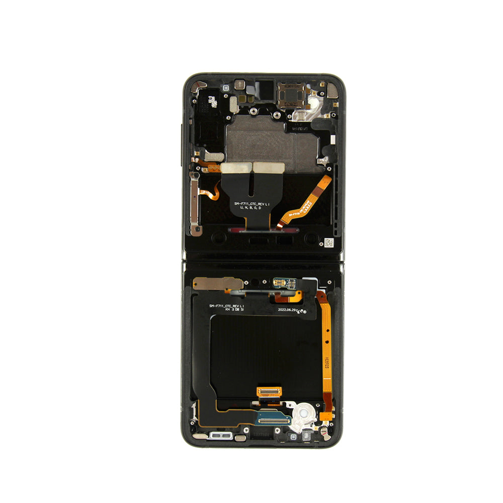 Samsung Galaxy Z Flip3 F711B Display And Digitizer With Frame Phantom Black Servicepack