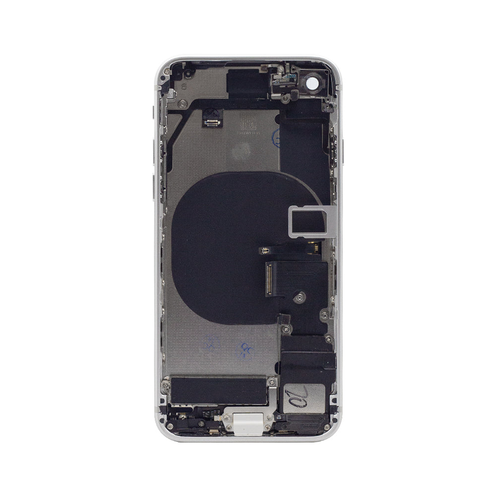 For iPhone SE (2020) Complete Housing Incl All Small Parts Without Battery And Back Camera (White)