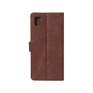 For iPhone XR Bookcase Puloka Brown