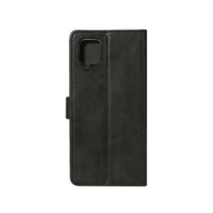 Rixus For Samsung Galaxy A12 PU Book Case Black