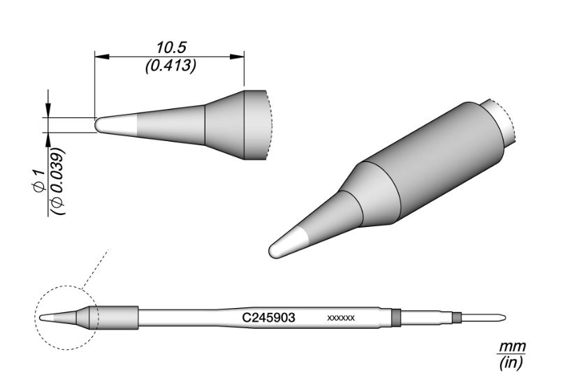 JBC Cartridge Conical Ø 1 (C245903)