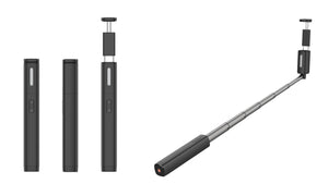 Rixus RXSF31 Integrated Selfie Stick With LED Lights Black