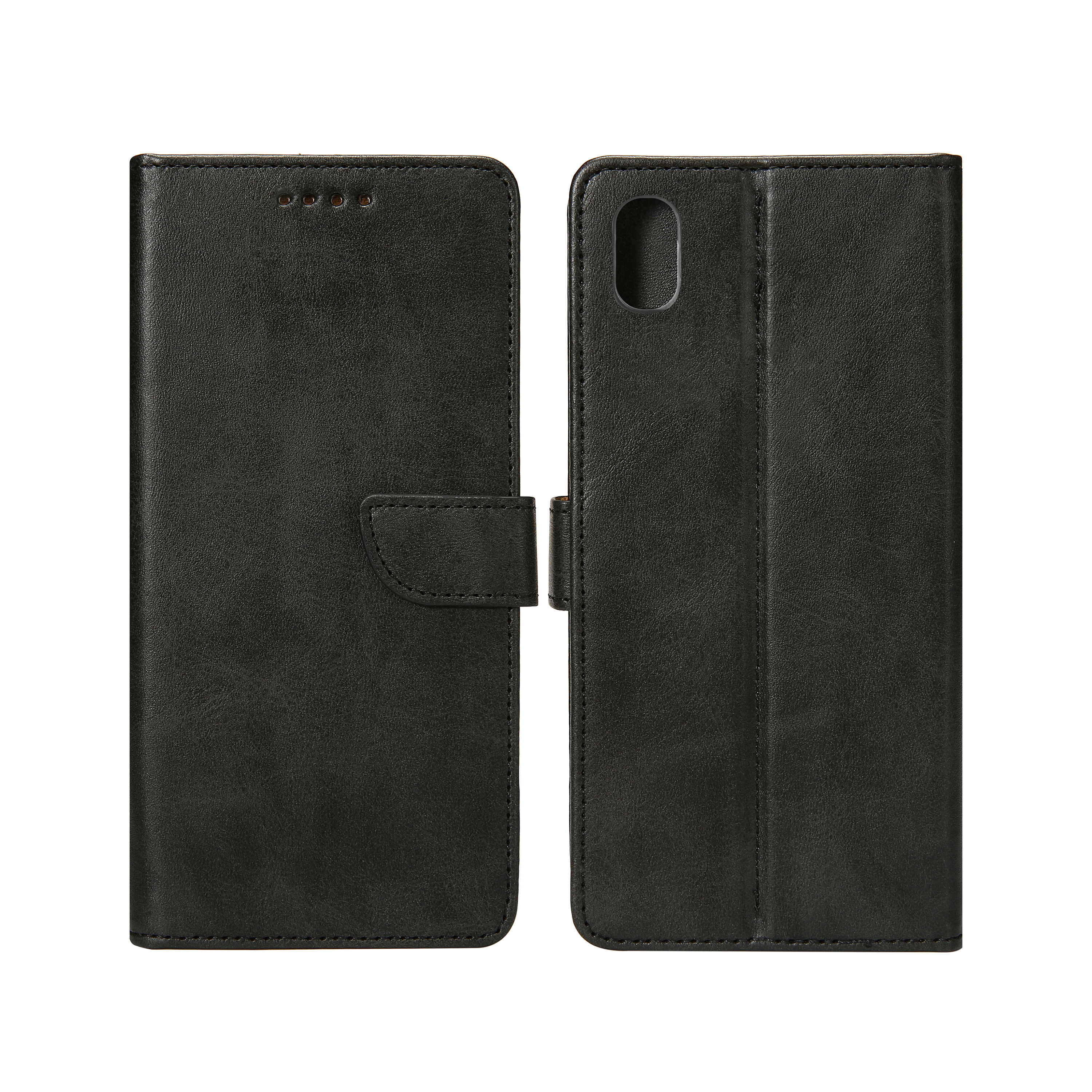 For iPhone XR Bookcase Extra Card Holder Black