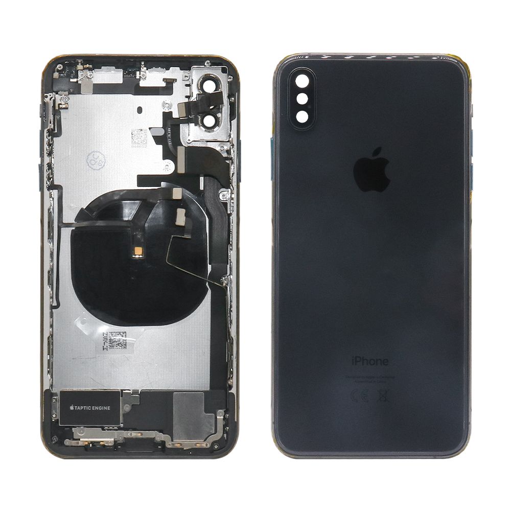 For iPhone XS Max Complete Housing Incl All Small Parts Without Battery and Back Camera (Black)
