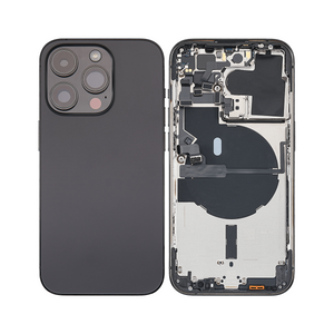 For iPhone 14 Pro Complete Housing Incl All Small Parts Without Battery And Back Camera Black