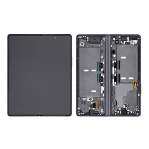 Samsung Galaxy Z Fold2 5G F916B Display And Digitizer With Frame Mystic Black With Silver Hinge (SP)