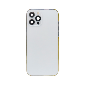 For iPhone 12 Pro Max Complete Housing incl. All Small Parts Without Battery & Back Camera Silver