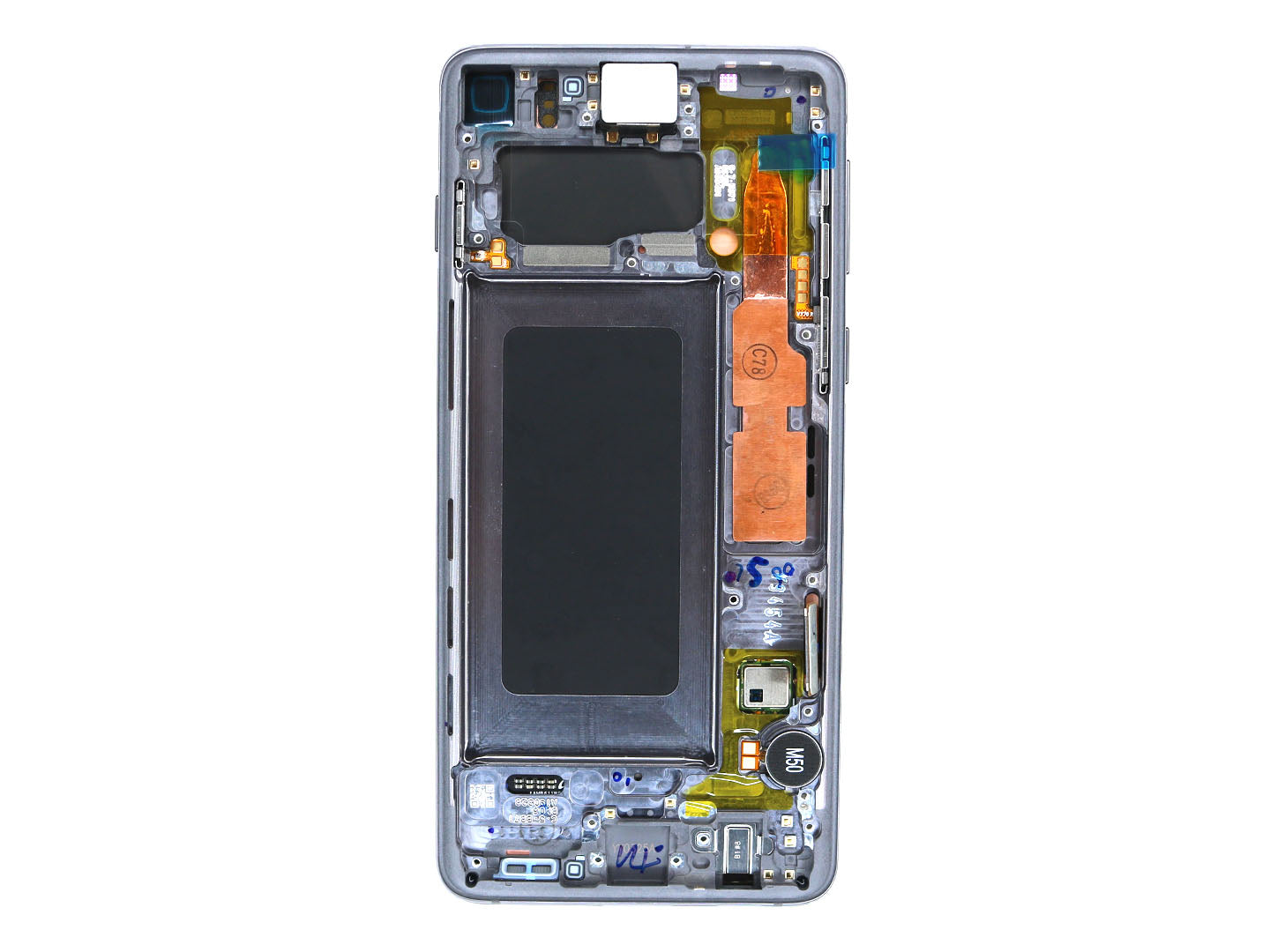 Samsung Galaxy S10 G973F Display and Digitizer With Frame Prism Black Service pack