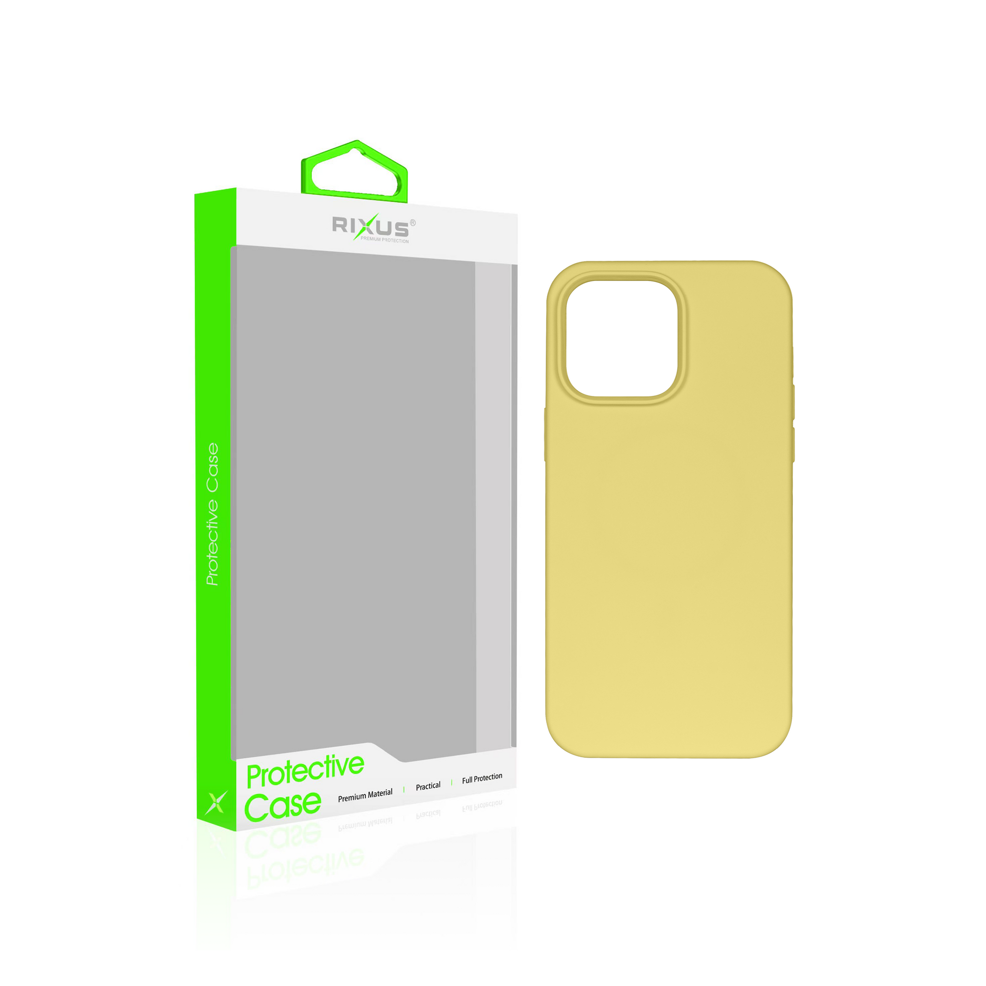 Rixus For iPhone 14 Pro Max Soft TPU Phone Case With MagSafe Gold