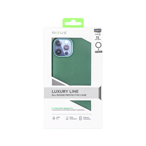Rixus For iPhone 15 Pro Max Classic 02 Case With MagSafe Green