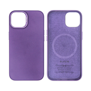 Rixus For iPhone 15 Pro Max Classic 02 Case With MagSafe Purple
