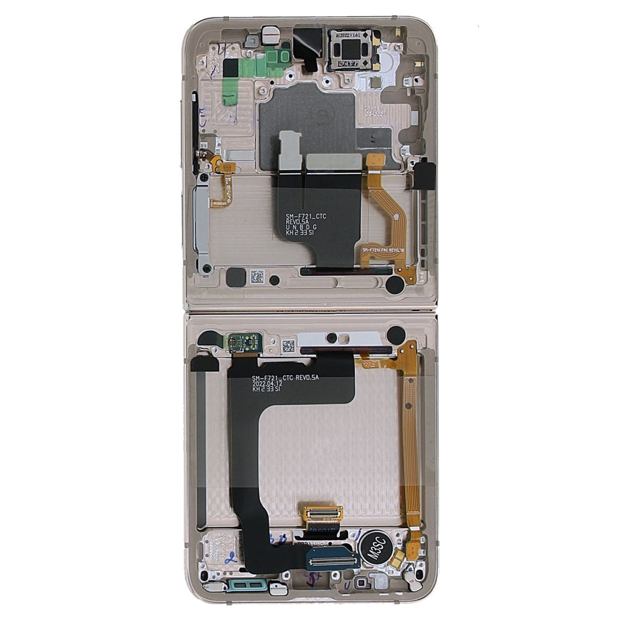 Samsung Galaxy Z Flip4 5G F721B Display And Digitizer With Frame Pink Gold (SP)