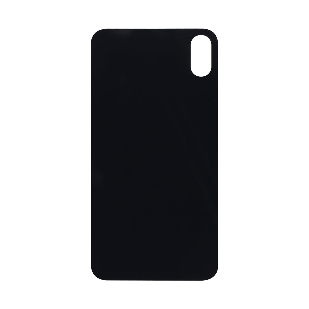 For iPhone X Extra Glass Black (Enlarged camera frame)
