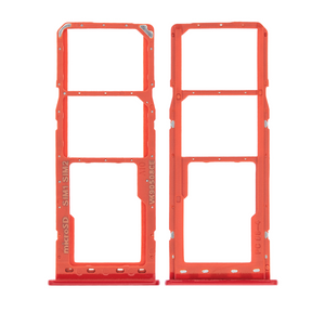 Samsung Galaxy A10 A105F Sim and MicroSD Card Holder Red