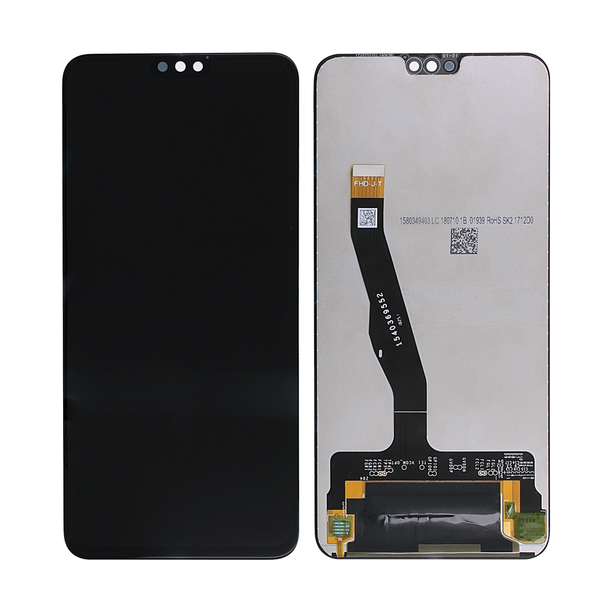 Huawei Honor 8X Display And Digitizer Without Frame Black
